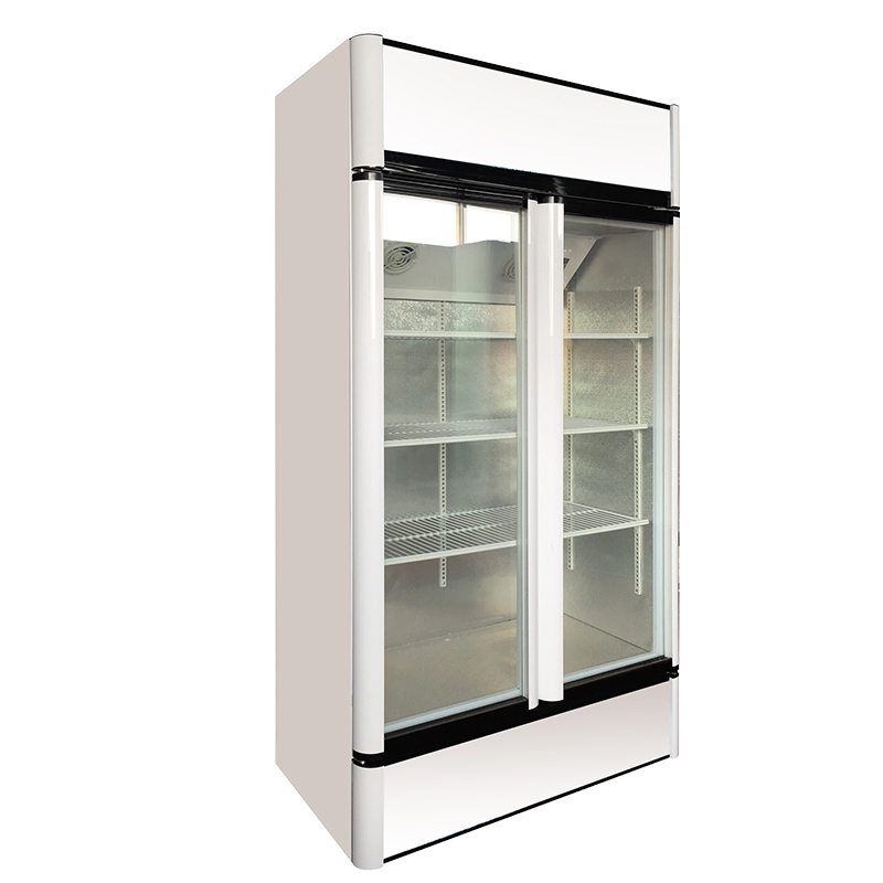 Supermarket Refrigerated Freeze Refrigerator Display Counter Glass